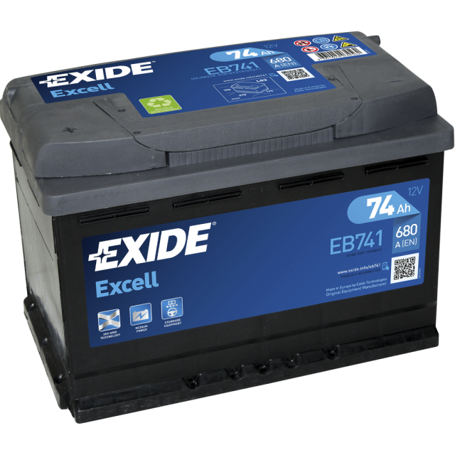 Exide akkumulátor 12V 74Ah