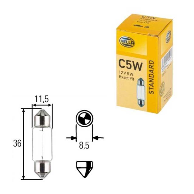 Izzó C5W 12V 5W