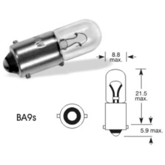 Izzó BA9s 12V 4W